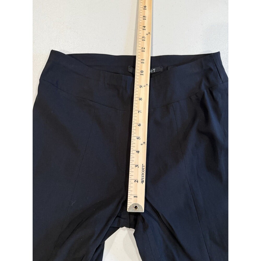 Insight Stretch Pants Womens 4 Black Tulip Hem Pull On Travel Minimal Workwear - Picture 6 of 7